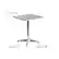 Alt View 12. Alamont Home - Mellie Contemporary Patio Table - Aluminum.