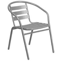 Flash Furniture - Lila Patio Chair - Silver - Front_Zoom