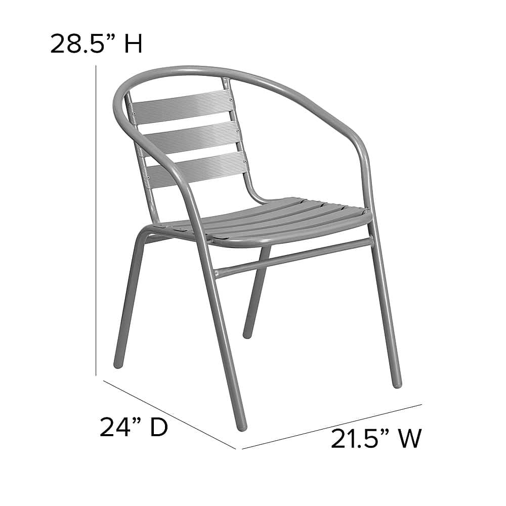 Alt View 13. Alamont Home - Lila Patio Chair - Silver.