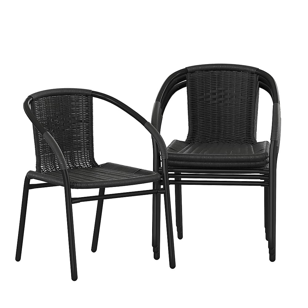 Alamont Home - Lila Patio Chair (set of 4) - Black - Front_Zoom