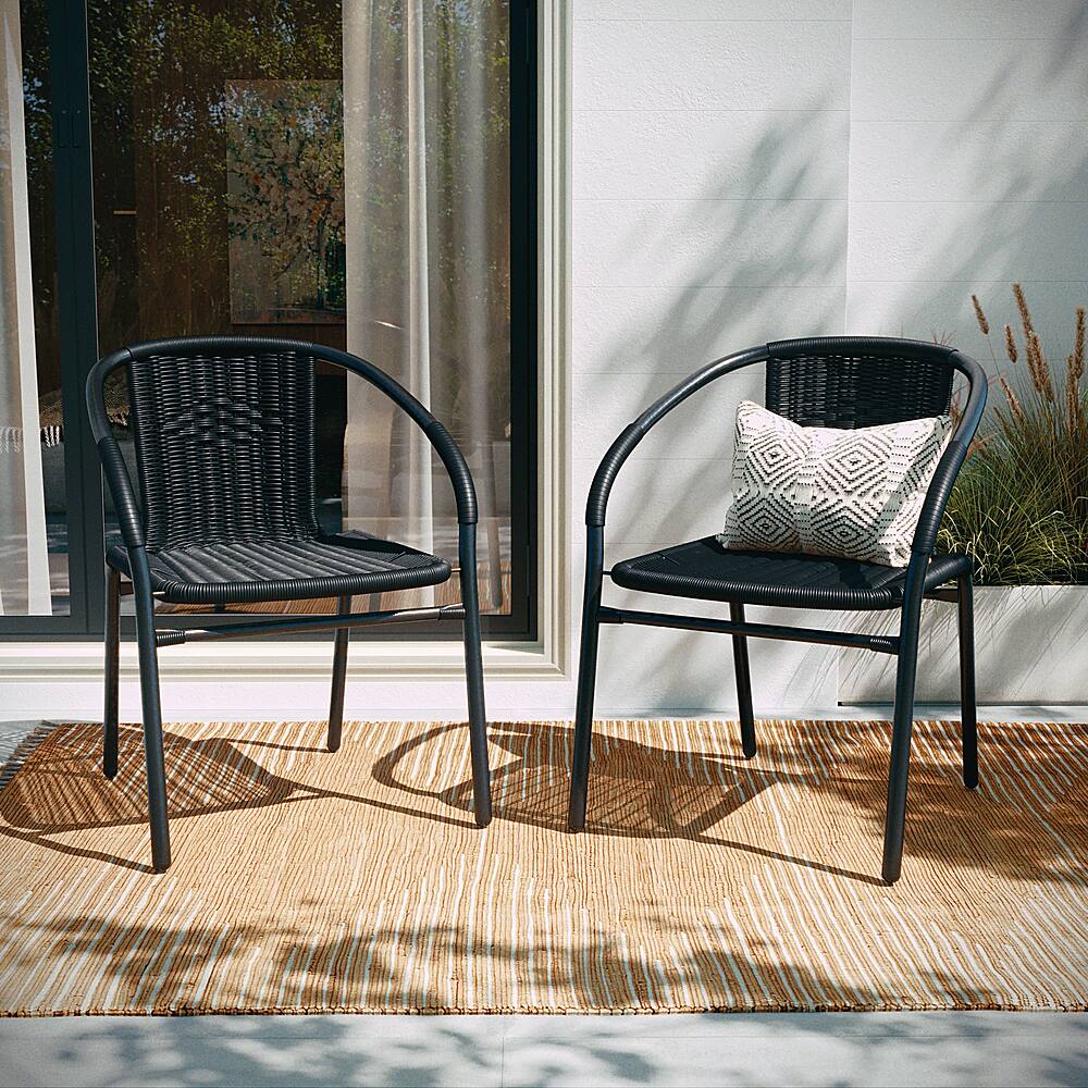 Alt View 13. Alamont Home - Lila Patio Chair (set of 4) - Black.