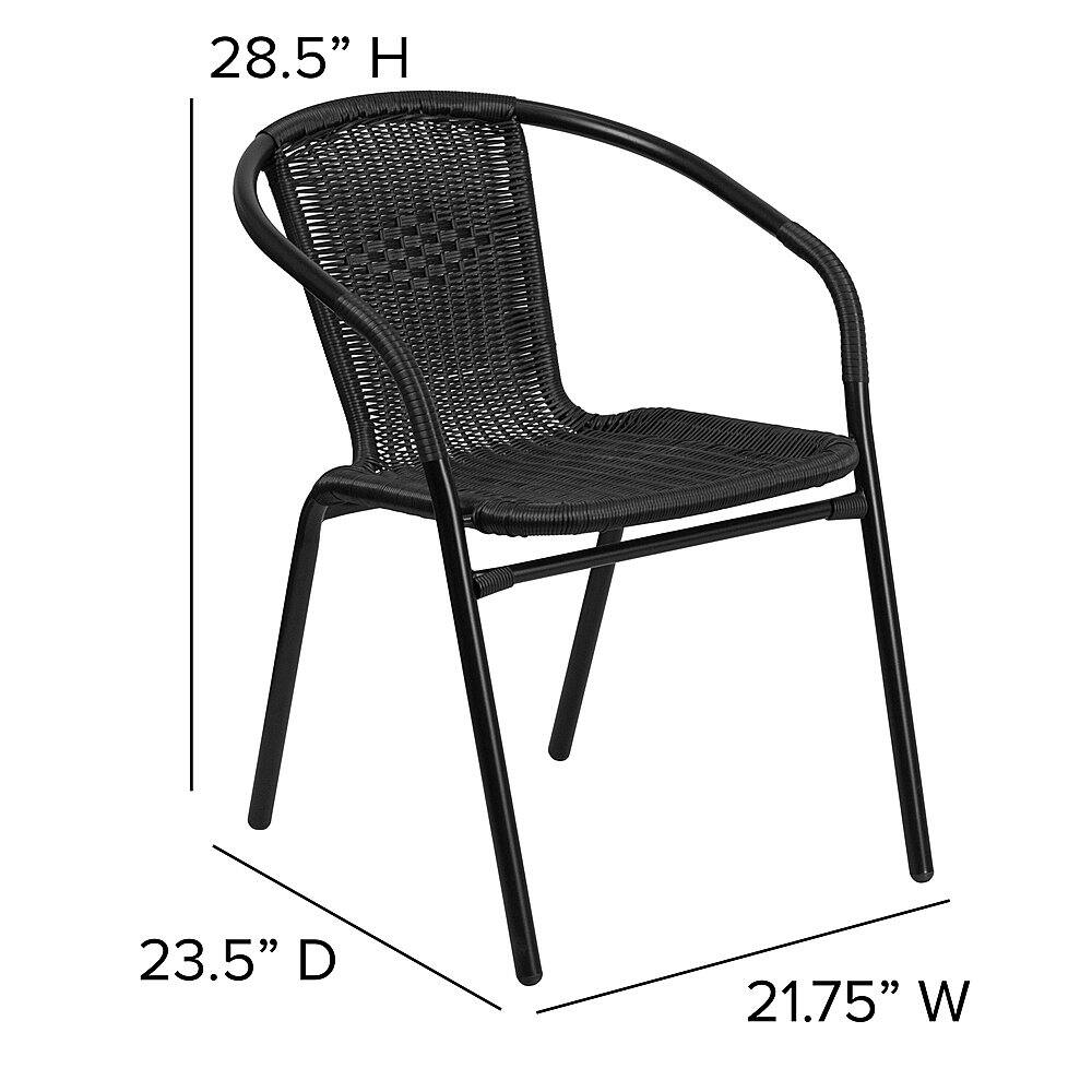 Alt View 14. Alamont Home - Lila Patio Chair (set of 4) - Black.