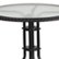 Alt View 13. Flash Furniture - Barker Round Contemporary Patio Table - Clear Top/Black Rattan - Clear Top/Black Rattan.