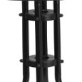 Alt View 14. Flash Furniture - Barker Round Contemporary Patio Table - Clear Top/Black Rattan - Clear Top/Black Rattan.
