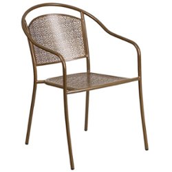 Flash Furniture - Oia Patio Chair - Gold - Front_Zoom