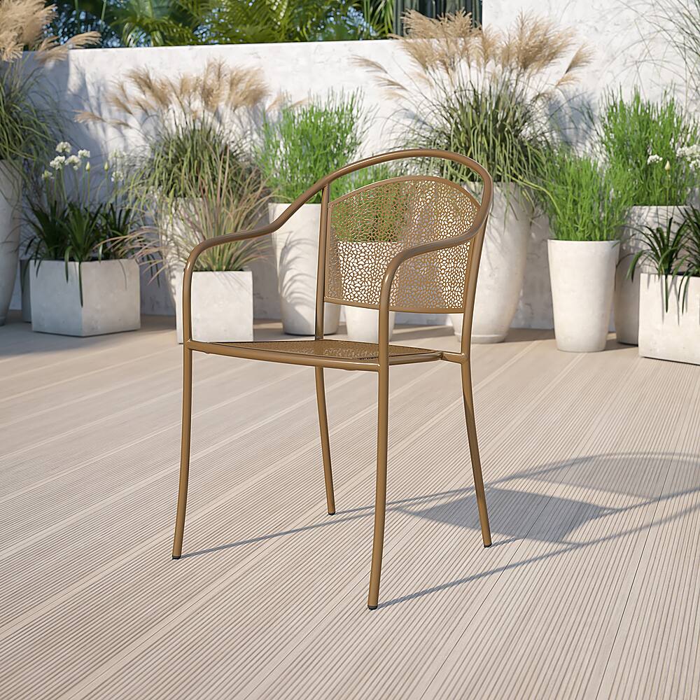 Alt View 12. Alamont Home - Oia Patio Chair - Gold.