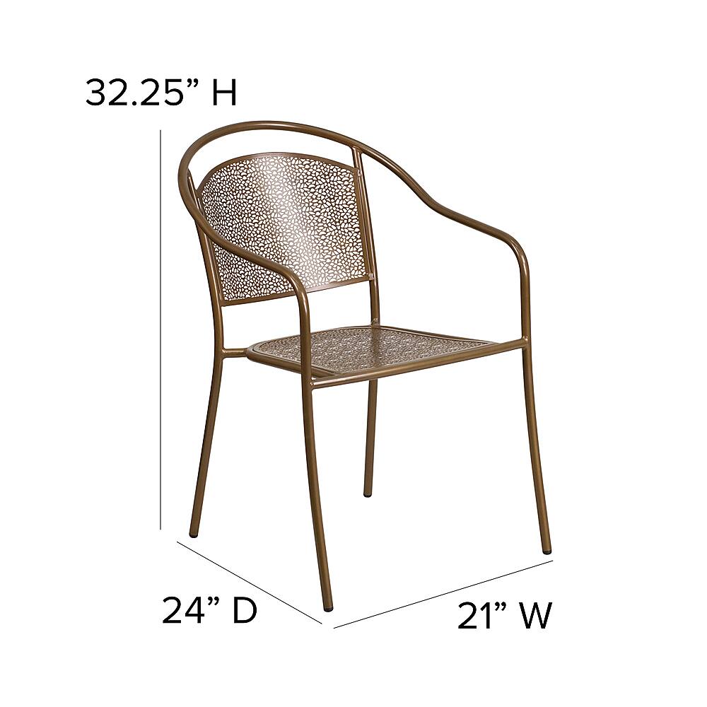 Alt View 13. Alamont Home - Oia Patio Chair - Gold.