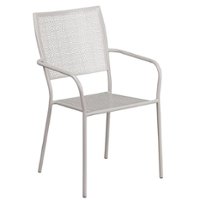 Flash Furniture - Oia Patio Chair - Light Gray - Front_Zoom