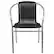 Alt View 11. Alamont Home - Lila Patio Chair - Aluminum and Black.