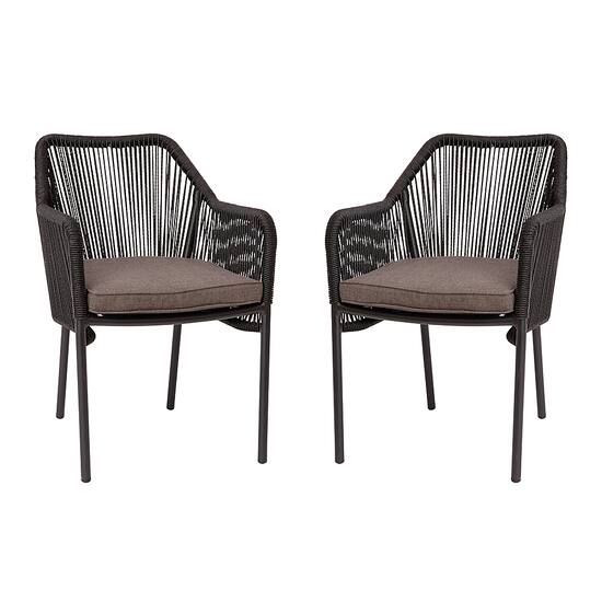 Flash Furniture Kallie Woven Indoor Outdoor Stacking Club Chairs