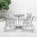 Alt View 11. Alamont Home - Lila Outdoor Round Contemporary Aluminum 5 Piece Patio Set - Aluminum.