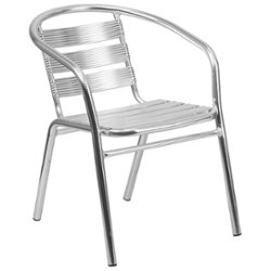 Flash Furniture - Lila Patio Chair - Aluminum - Front_Zoom