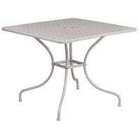 Alamont Home - Oia Square Contemporary Patio Table - Light Gray - Front_Zoom
