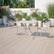 Alt View 11. Alamont Home - Oia Square Contemporary Patio Table - Light Gray - Light Gray.