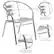 Alt View 11. Alamont Home - Lila Patio Chair (set of 4) - Aluminum.