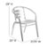 Alt View 13. Flash Furniture - Lila Patio Chair (set of 4) - Aluminum.
