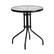 Front. Alamont Home - Bellamy Contemporary Patio Table - Clear/Black.
