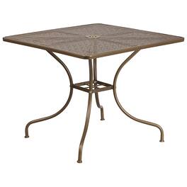 Alamont Home - Oia Square Contemporary Patio Table - Gold