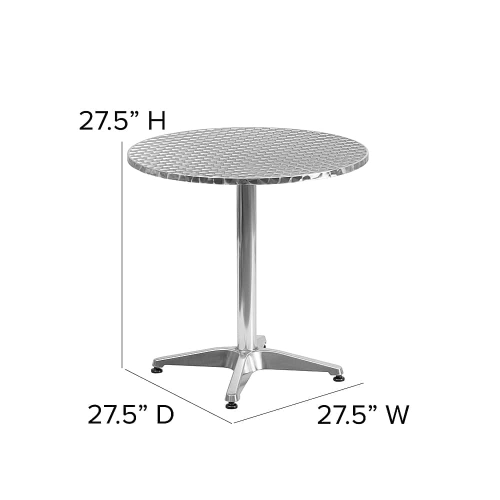 Alt View 12. Alamont Home - Mellie Contemporary Patio Table - Aluminum.