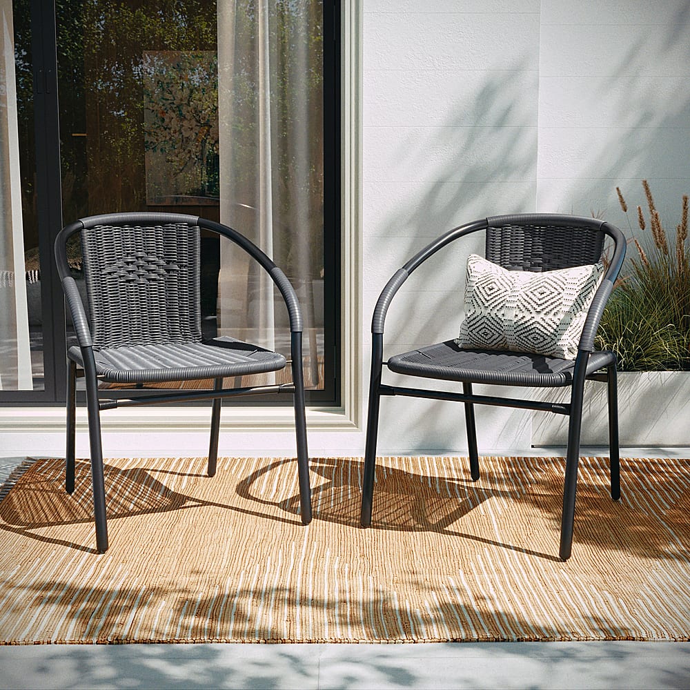 Alt View 13. Alamont Home - Lila Patio Chair (set of 4) - Gray.