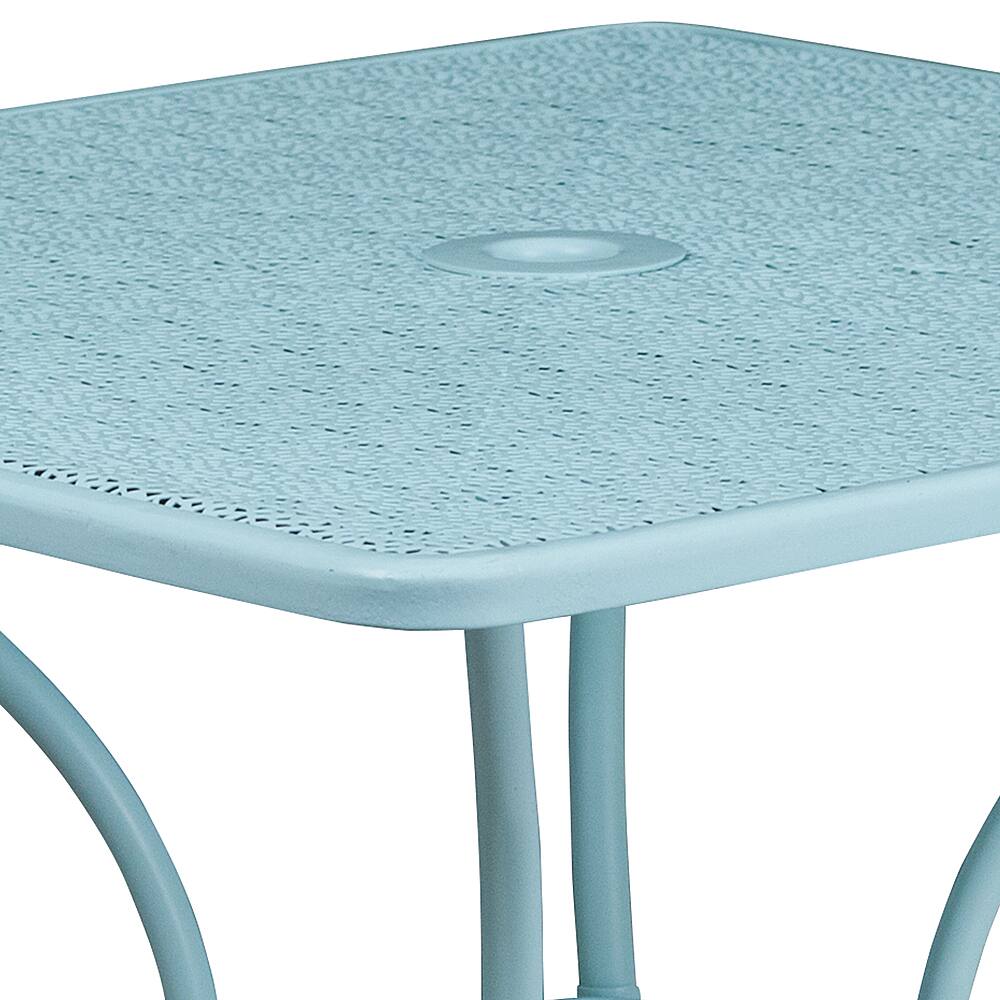 Alt View 13. Alamont Home - Oia Square Contemporary Patio Table - Sky Blue - Sky Blue.