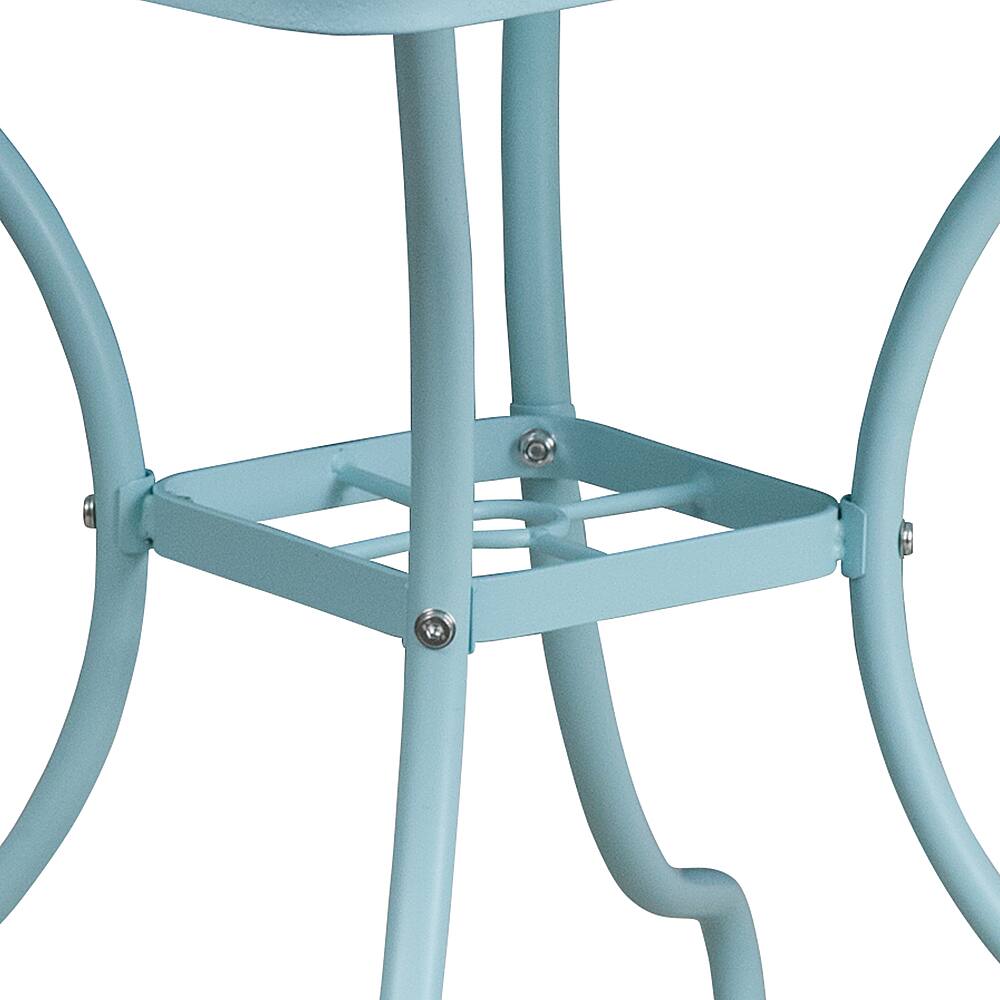 Alt View 14. Alamont Home - Oia Square Contemporary Patio Table - Sky Blue - Sky Blue.