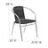 Alt View 13. Alamont Home - Lila Patio Chair (set of 4) - Aluminum and Black.