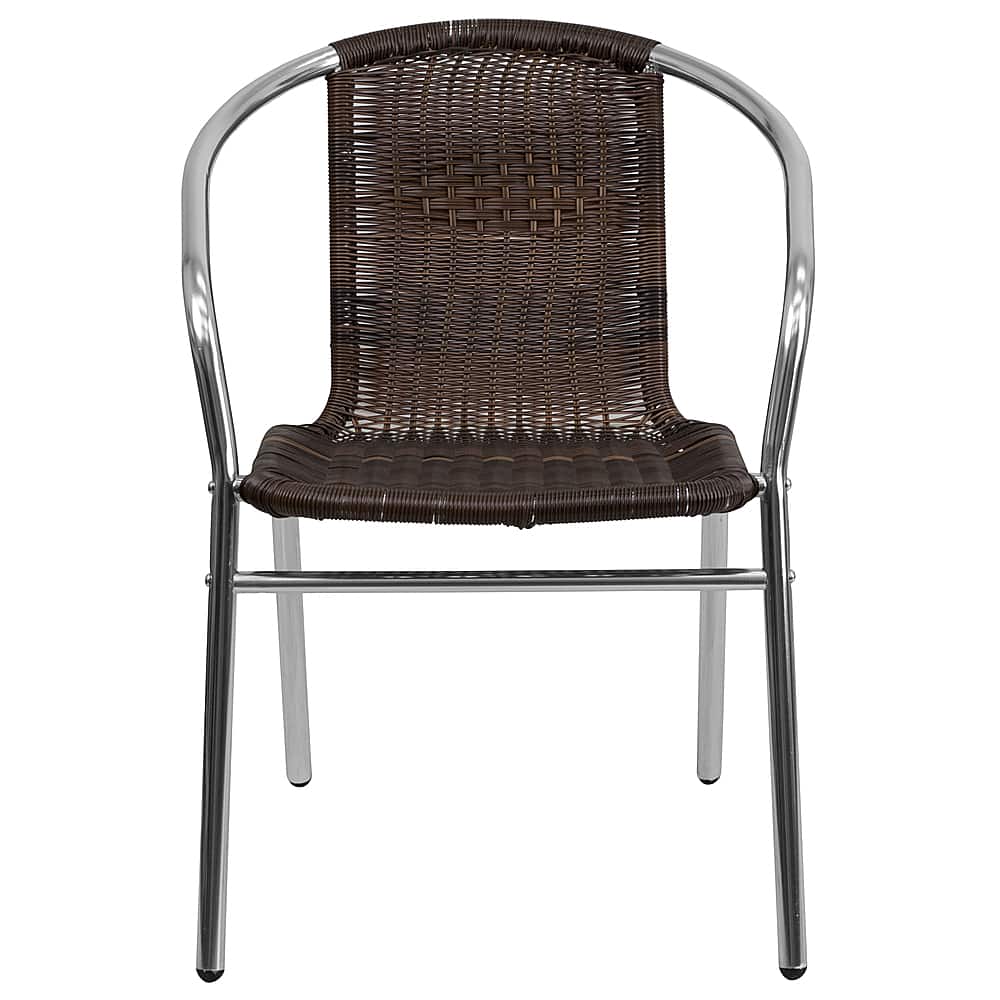 Alt View 11. Alamont Home - Lila Patio Chair (set of 4) - Aluminum and Dark Brown.