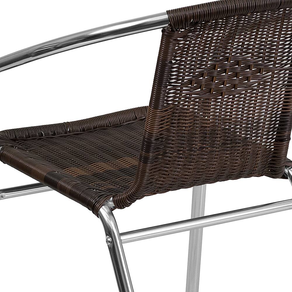 Alt View 15. Alamont Home - Lila Patio Chair (set of 4) - Aluminum and Dark Brown.