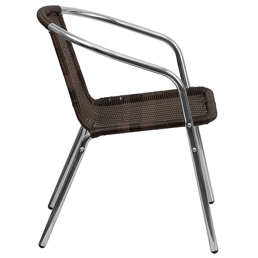 Alt View 16. Alamont Home - Lila Patio Chair (set of 4) - Aluminum and Dark Brown.