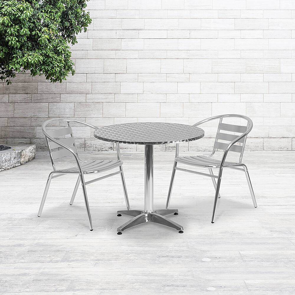Alt View 11. Alamont Home - Mellie Contemporary Patio Table - Aluminum.