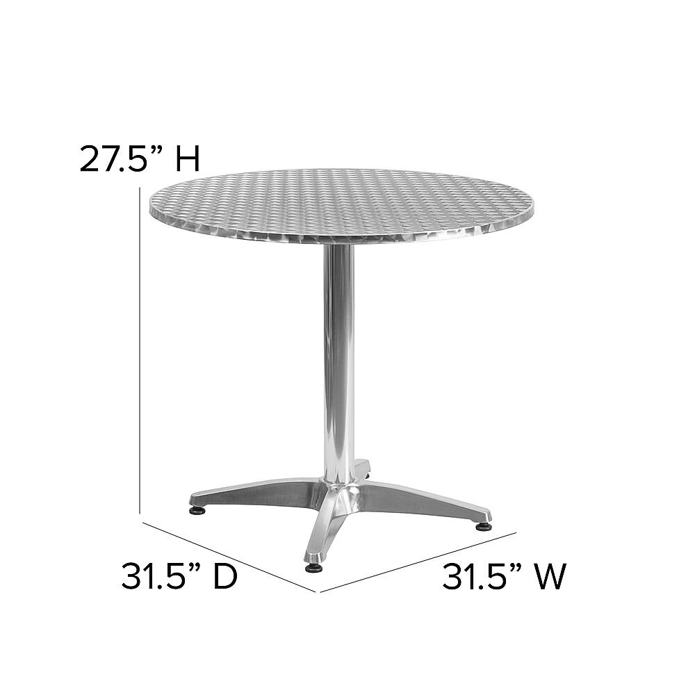Alt View 12. Alamont Home - Mellie Contemporary Patio Table - Aluminum.