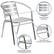 Alt View 18. Alamont Home - Lila Patio Chair (set of 4) - Aluminum.