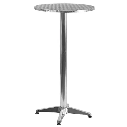 Front. Alamont Home - Mellie Contemporary Patio Bar Table - Aluminum.