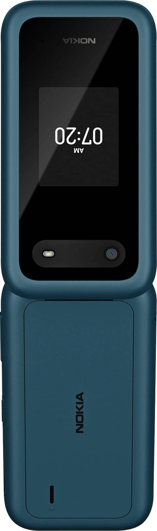 Left. Nokia - 2780 Flip Phone (Unlocked) - Blue.