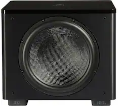 Front. REL - HT/1510 Predator Subwoofer - Black Vinyl.