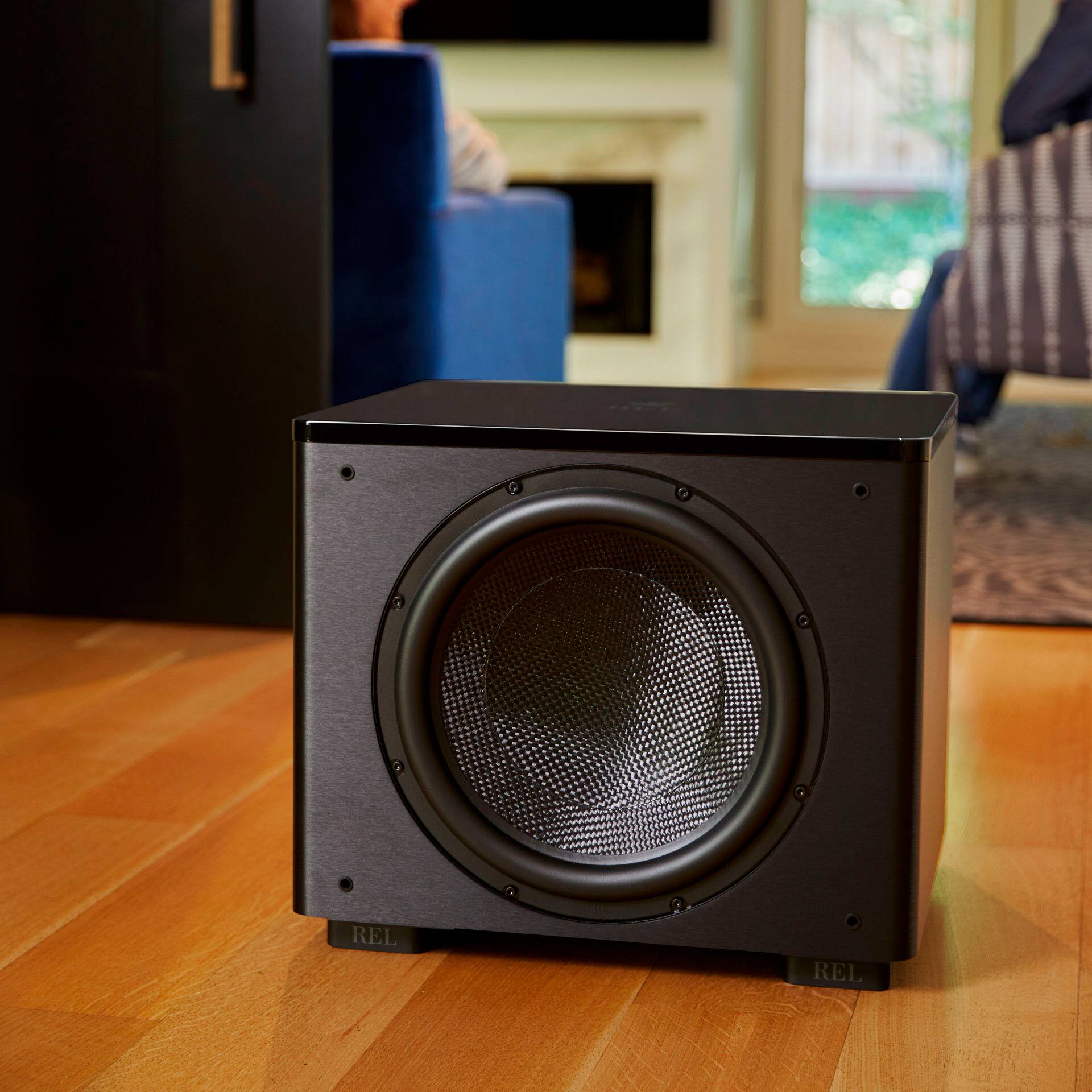 Alt View 14. REL - HT/1510 Predator Subwoofer - Black Vinyl.