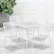 Alt View 11. Alamont Home - Oia Outdoor Square Contemporary Metal 5 Piece Patio Set - White.