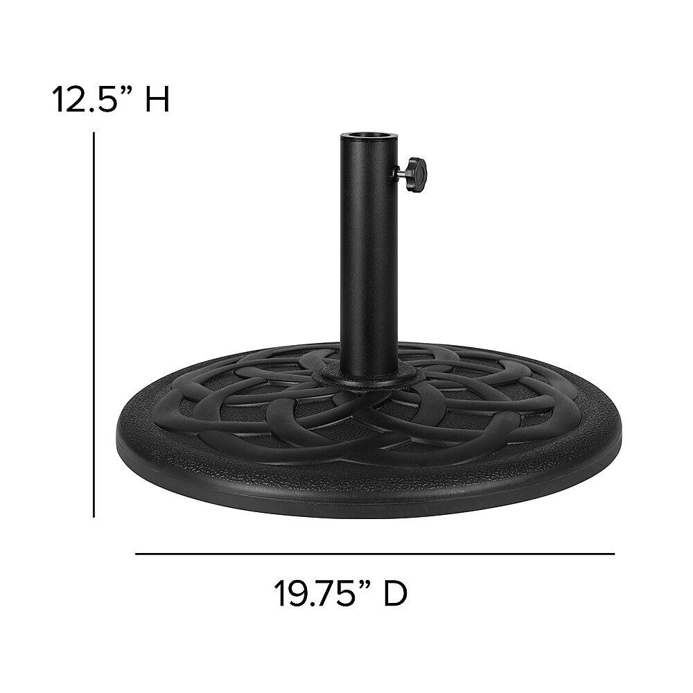 Alt View 12. Alamont Home - Kona 19.25" Patio Umbrella Base - Black.