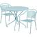 Front. Alamont Home - Oia Outdoor Round Contemporary Metal 3 Piece Patio Set - Sky Blue.