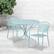 Alt View 11. Alamont Home - Oia Outdoor Round Contemporary Metal 3 Piece Patio Set - Sky Blue.