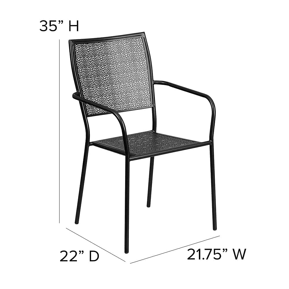 Alt View 13. Alamont Home - Oia Patio Chair - Black.