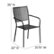Alt View Zoom 13. Flash Furniture - Oia Patio Chair - Black.