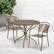 Alt View 11. Alamont Home - Oia Outdoor Round Contemporary Metal 3 Piece Patio Set - Gold.