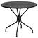 Front. Alamont Home - Oia Round Contemporary Patio Table - Black - Black.