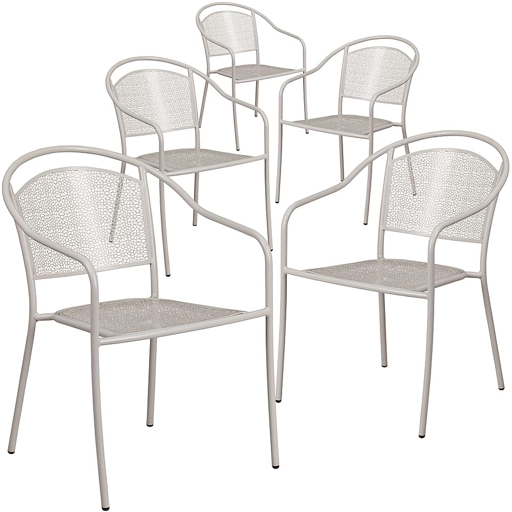 Alamont Home - Oia Patio Chair (set of 5) - Light Gray - Front_Zoom