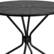 Alt View 13. Alamont Home - Oia Outdoor Round Contemporary Metal 5 Piece Patio Set - Black.