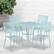 Alt View 11. Alamont Home - Oia Outdoor Square Contemporary Metal 5 Piece Patio Set - Sky Blue.