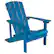 Front. Alamont Home - Charlestown Adirondack Chair - Blue.