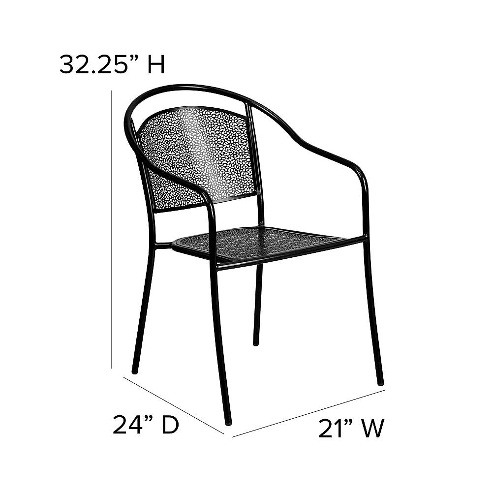 Alt View 13. Alamont Home - Oia Patio Chair (set of 5) - Black.